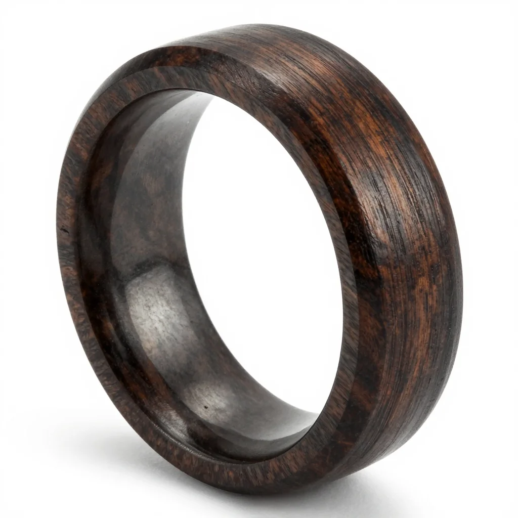 Rustic Oak Wedding Band