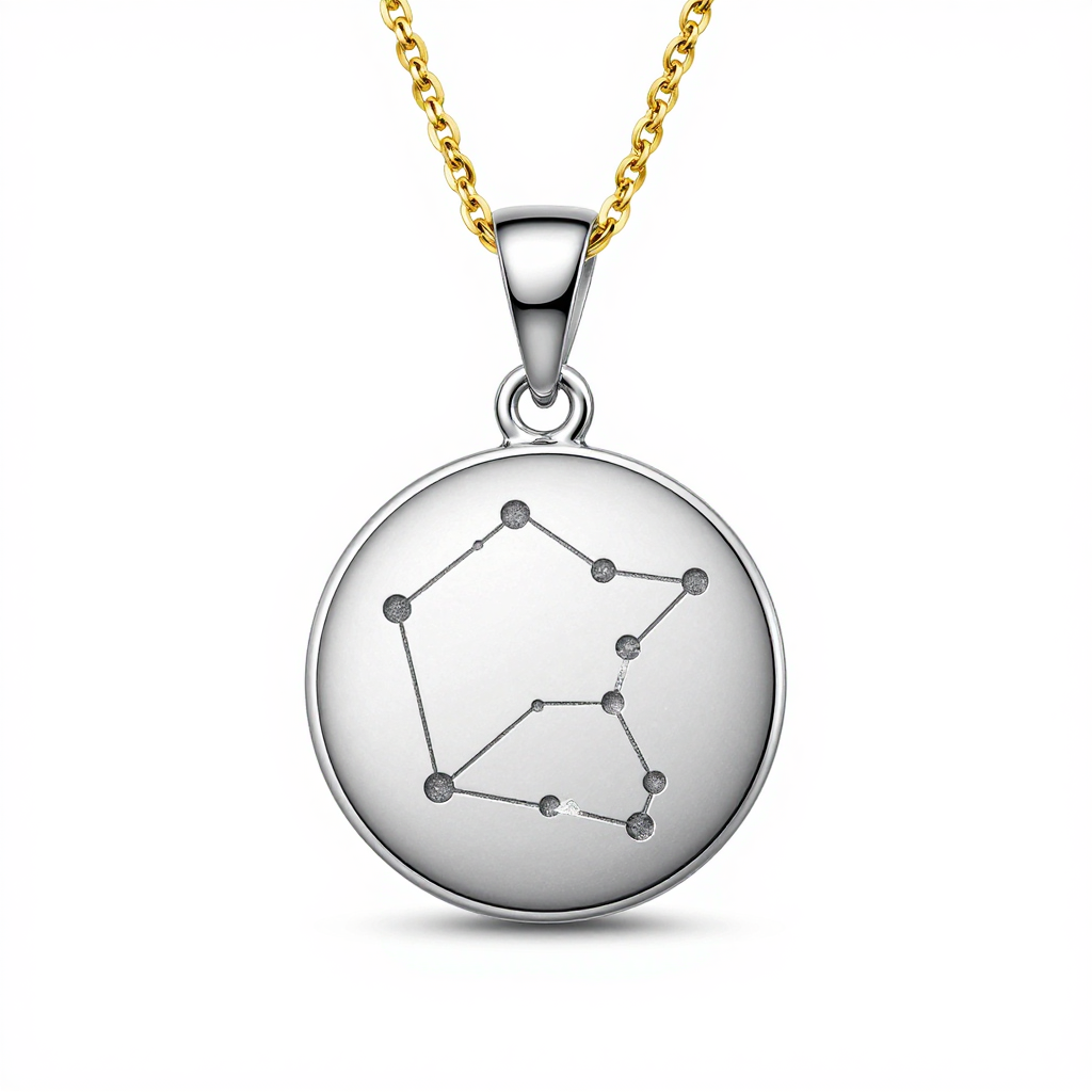 Celestial Union Engraved Pendant