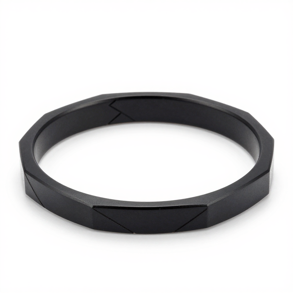 Titanium Geometric Bangle