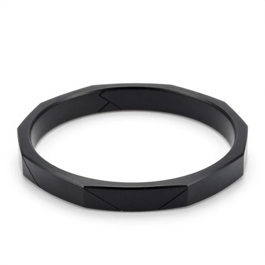 Titanium Geometric Bangle