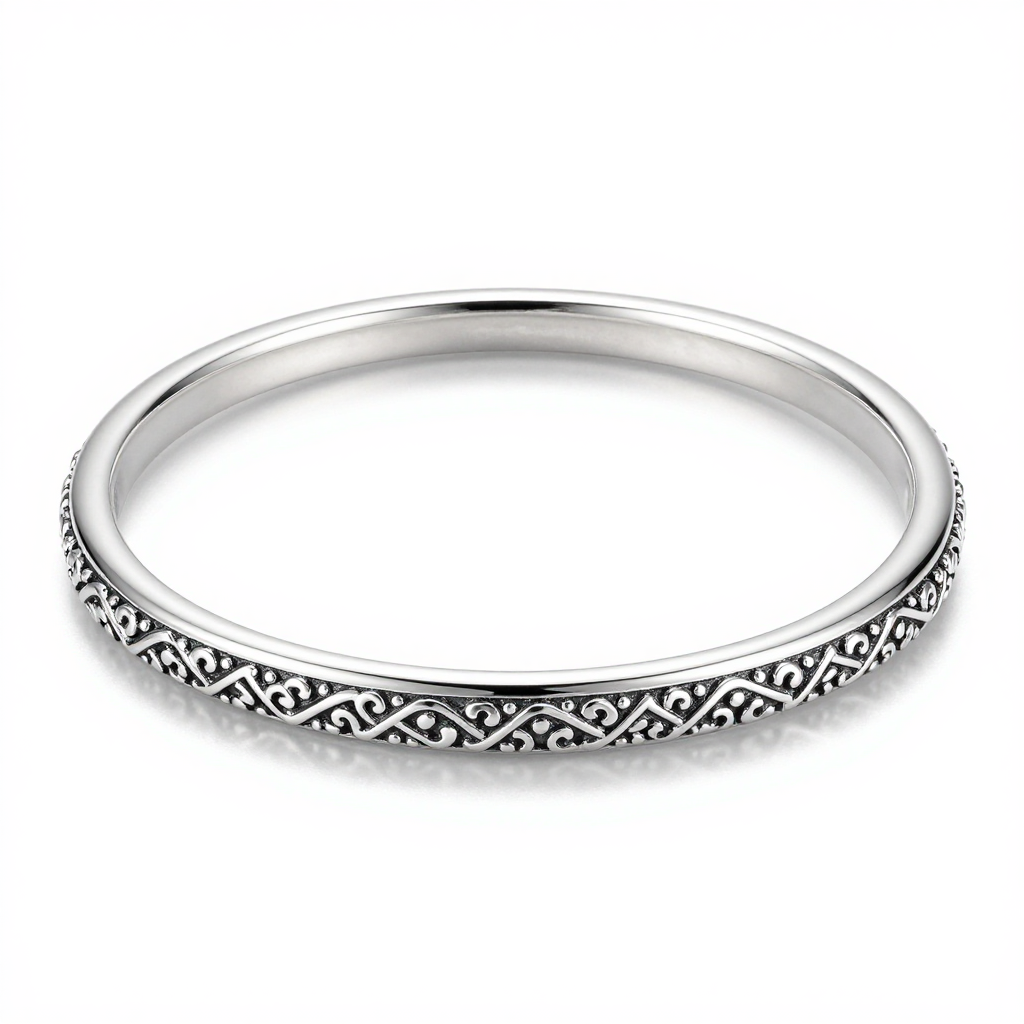 Silver Filigree Bangle