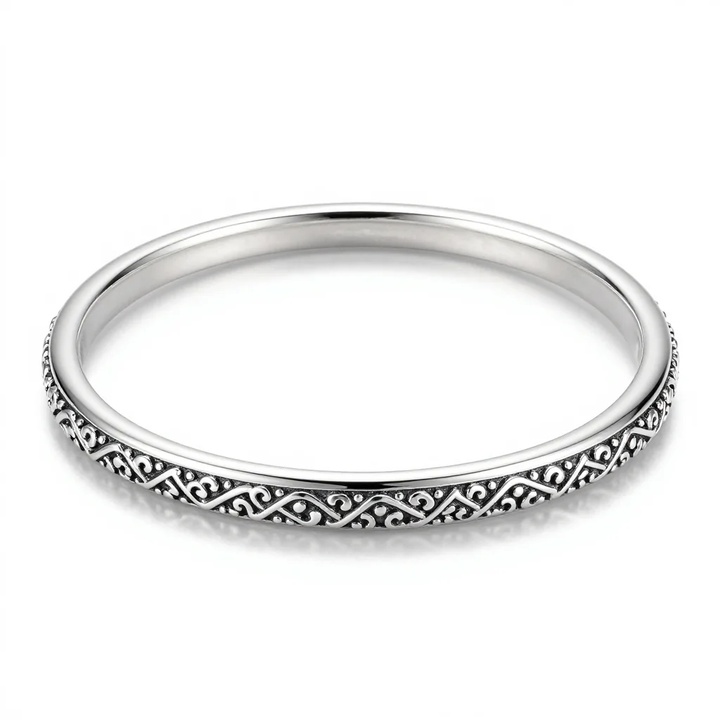 Silver Filigree Bangle