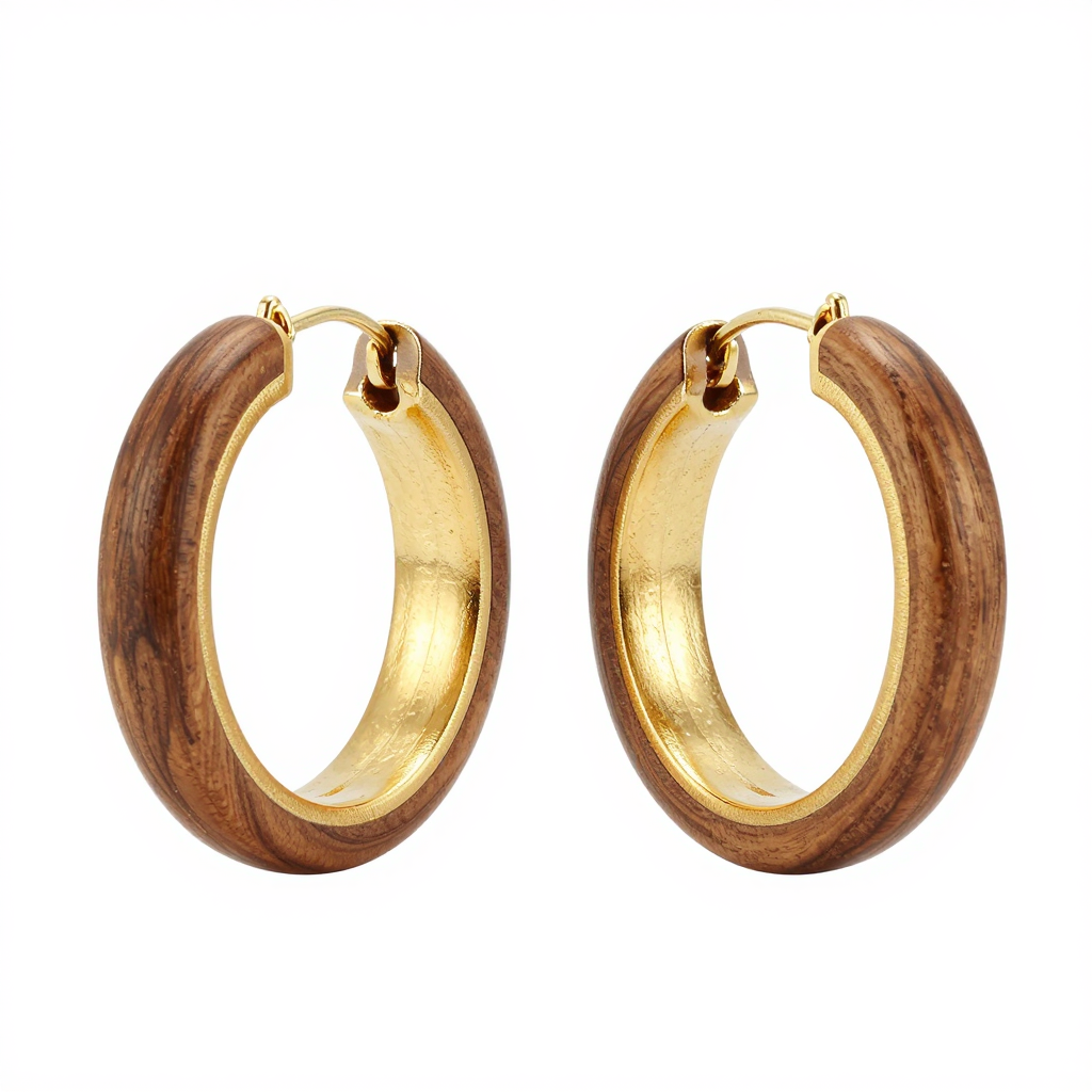 Gilded Hoop Earrings