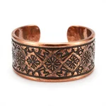 Copper Cuff with Etched Pattern - 2