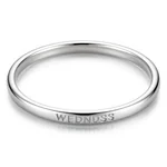 Chrome-Plated Bangle with Engraving - 1