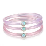 Opal Harmony Stackable Bangles - 2