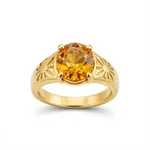Golden Hour Ring in 18k Yellow Gold with Citrine Gemstone - 1