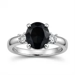 Onyx & Diamond Band - 1