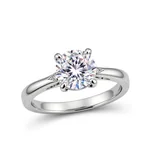 Cushion Cut Diamond Engagement Ring - 2