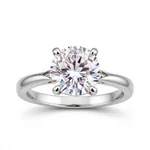 Cushion Cut Diamond Engagement Ring - 1