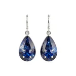 Silver Nebula Drop Earrings - 1